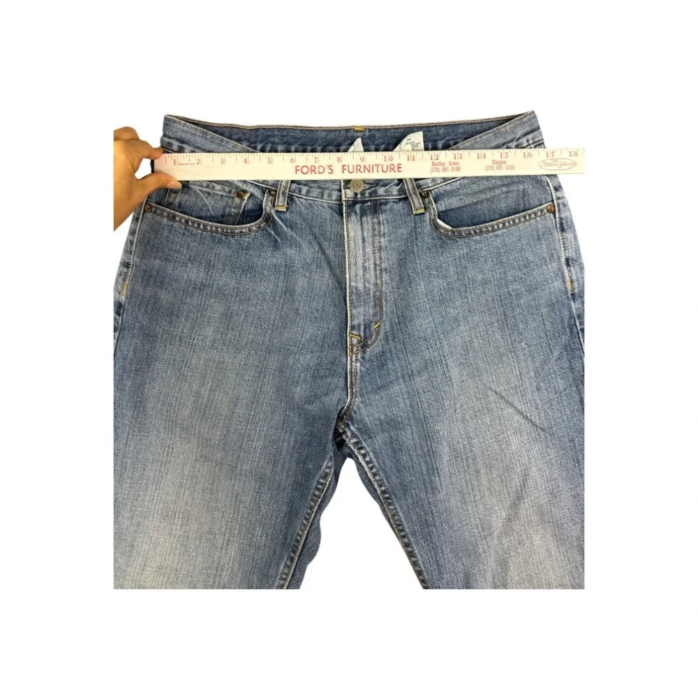Banana Republic Men's Straight Leg Denim Jeans 100% Cotton Blue 32x29 Light Wash